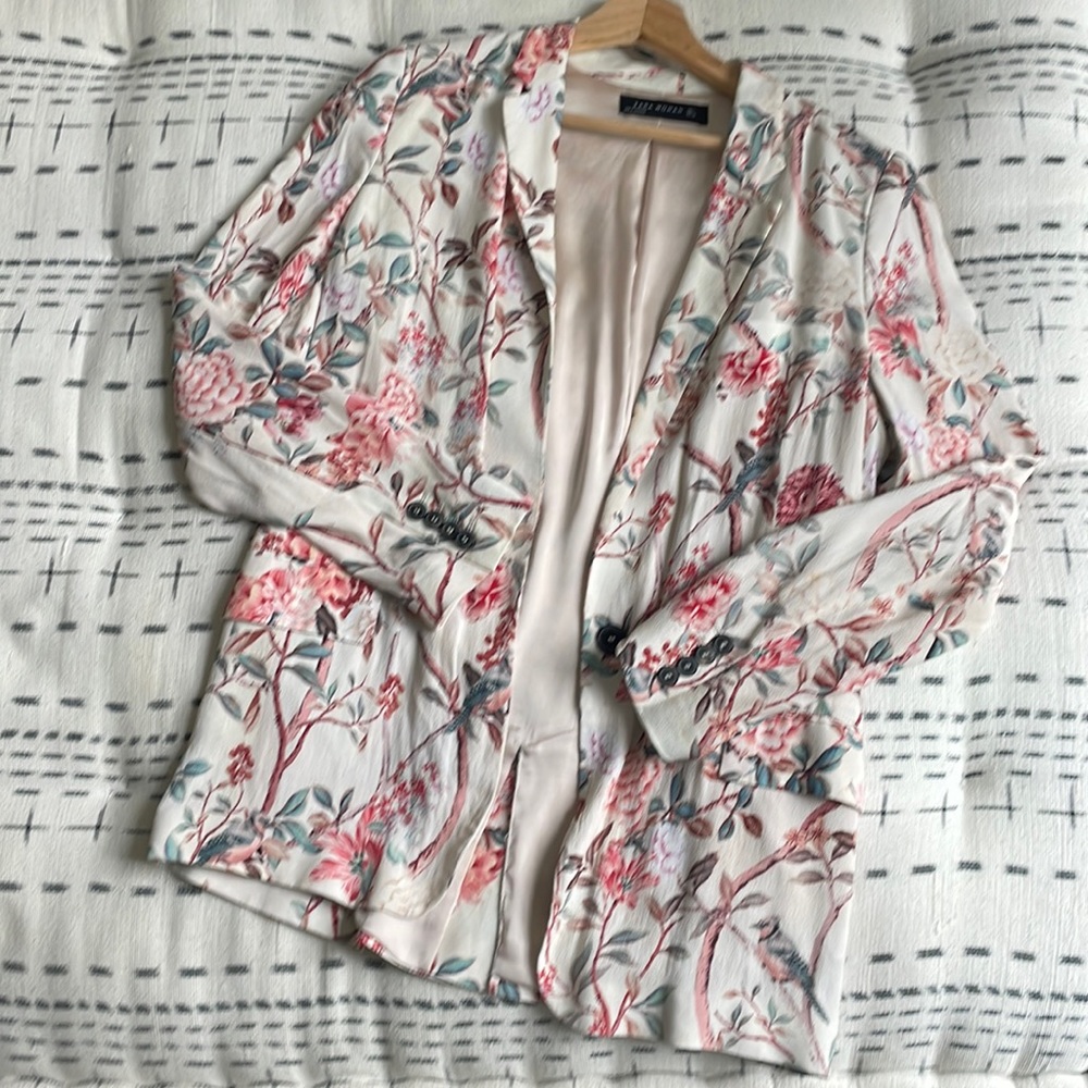 Zara Floral Blazer